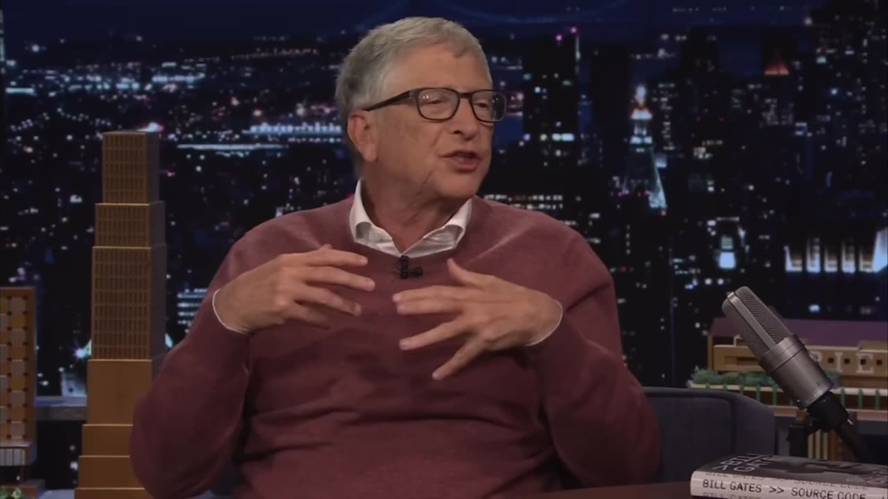 FALLON: "Will we still need humans?" GATES: "Not for most things