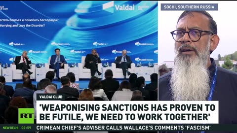 'Sanctions have proven themselves to be ineffectual' — Rasigan Maharajh at Valdai forum 