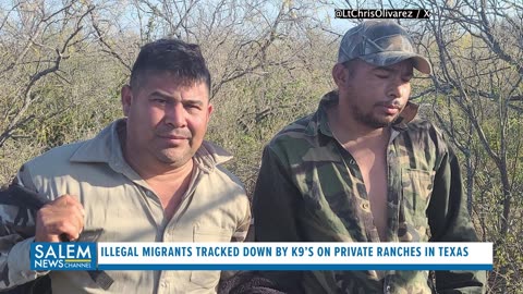 Illegal Migrants Tracked Down By K9’s On Private Ranches In Texas, Arrested