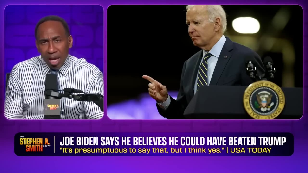 Stephen A. Smith Unloads On Biden Over Running For Reelection