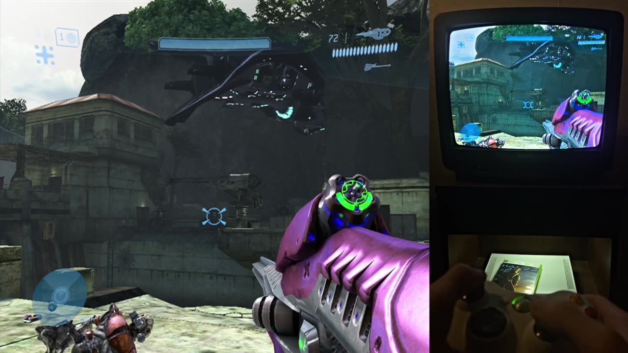 Halo 3 Walkthrough Xbox 360 CRT TV Part 1 #halo