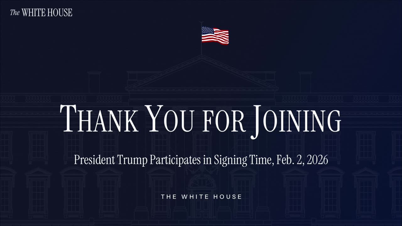 President Trump Participates in Signing Time, Feb. 2, 2026