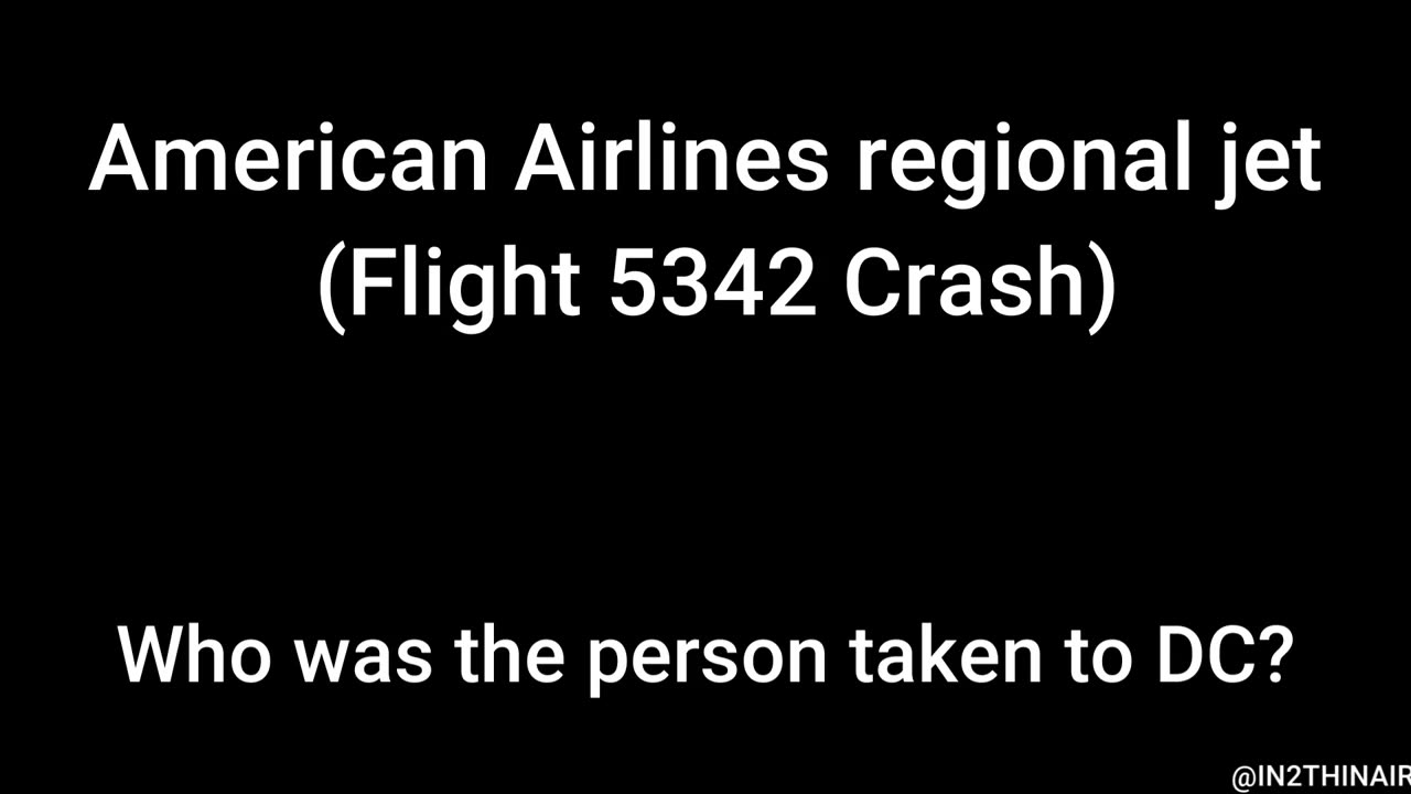 🚨ALERT! AUDIO recording being released from Plane & Blackhawk Crash! (LISTEN to the Audio below!)