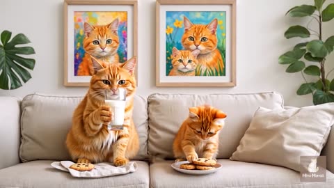 Gingle Kitten Gets a New Toy Motorcycle as a Reward for Excellent School Results! 🏍️💖