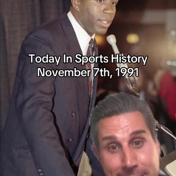 THE HISTORIC SPORTS MOMENT OF NOVEMBER 7th, 1991