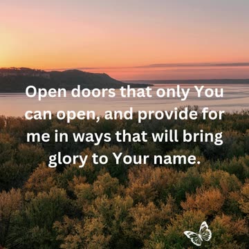 Prayer for Financial Provision