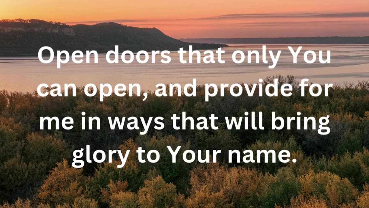 Prayer for Financial Provision