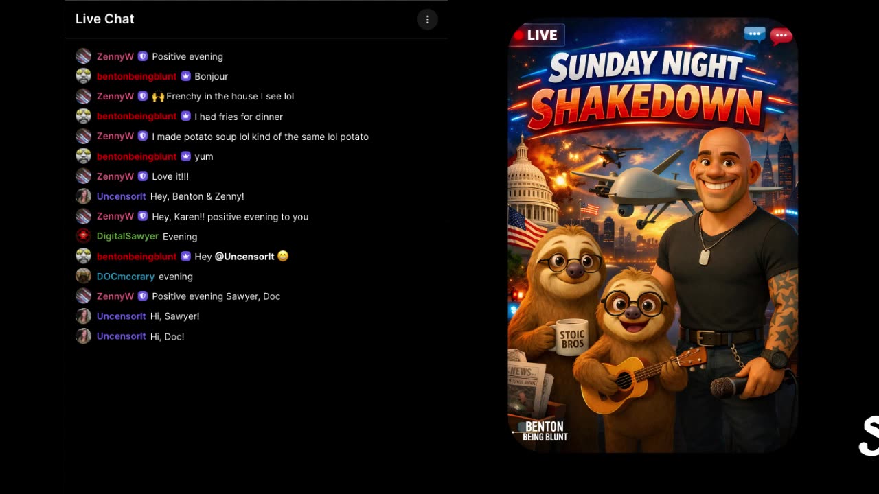 Benton Being Blunt "Sunday Night Shakedown"