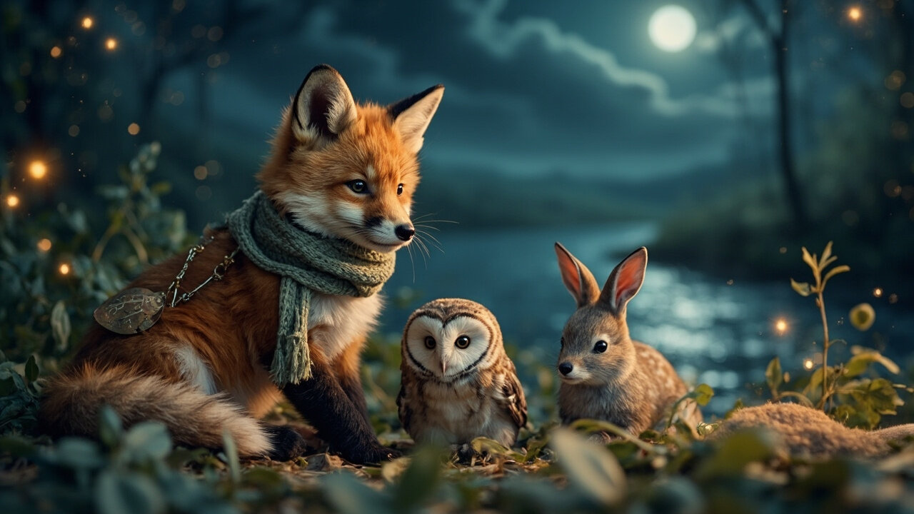 Fox Tucks In the Forest | Gentle Bedtime Lullaby for Kids 🌙🦊