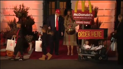OMG Trump Hands Out Candy To McDonald's Drive Thru
