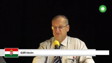Gálfi István előadása a VI. Nemzetközi Béke- és Egészségkonferencián