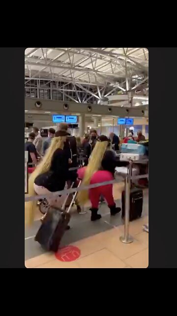 You gotta see this one - Do they deflate those things before they board the plane?✈️😳😆😆