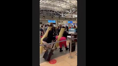 You gotta see this one - Do they deflate those things before they board the plane?✈️😳😆😆