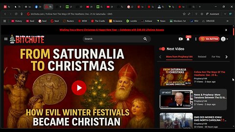 RE_Follow Not The Ways Of The Heathens: Dec. 25 & Saturnalia