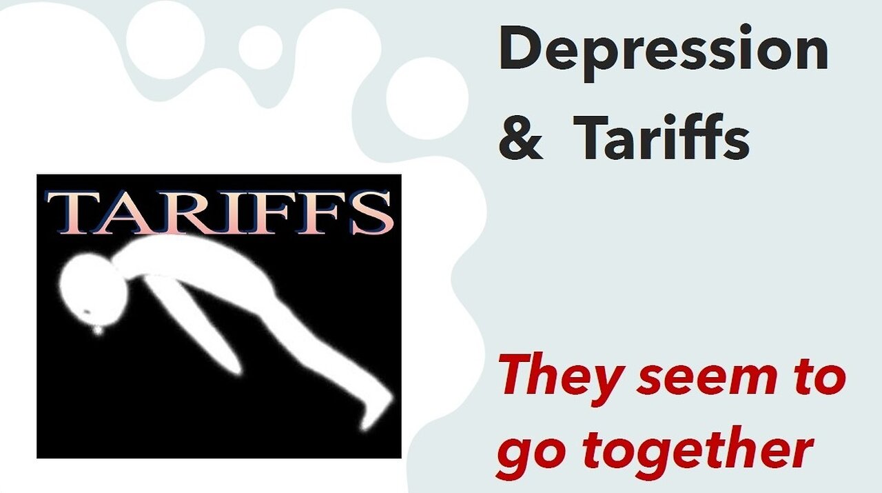 Tariffs & Depressions come together, and GDP goes to ...