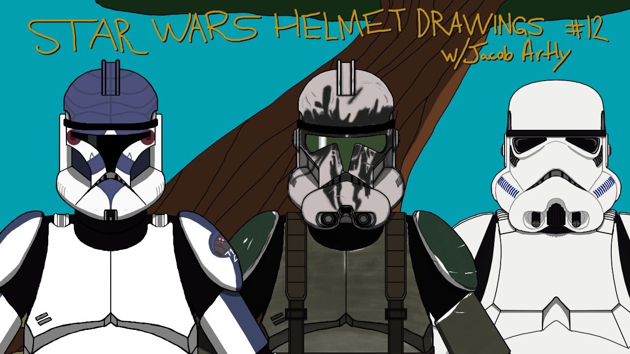 Star Wars Helmet Drawing Video #12 with Jacob Artly