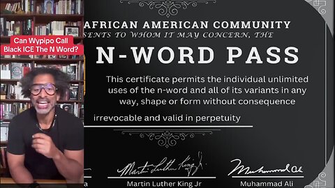 Giving White Libs The N word Pass; Black People Vs Save Act