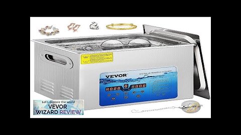 VEVOR Ultrasonic Cleaner 36KHz~40KHz Adjustable Frequency 15L 110V Ultrasonic Cleaning Review