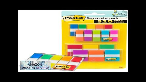 Post-it Flags Combo Pack 4 On-The-Go Dispensers/Pack 120 .94 in Wide Review