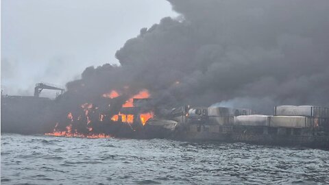SHIPS COLLIDE! 32 DEAD! Mass Causelty. #Fire #NorthSea #BreakingNews