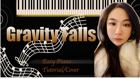 Gravity Falls PIANO Easy Slow Short Tutorial