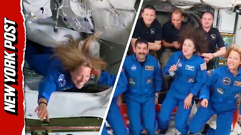Four new astronauts dock at ISS after previous team was evacuated for a medical emergency