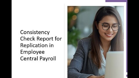 Consistency Check Report for Replication in ECP
