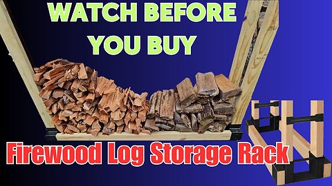 Firewood storage rack brackets are a SCAM