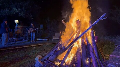 A party with my country folk singer friends