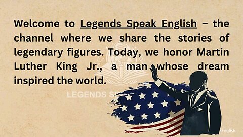 improve your English with the inspiring story of martin luther king jr.english listening practice