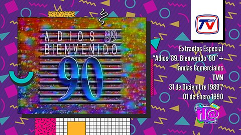 Extractos Especial Año Nuevo / Tandas Comerciales TVN (31 de Diciembre 1989 / 01 de Enero 1990)