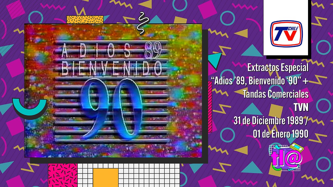 Extractos Especial Año Nuevo / Tandas Comerciales TVN (31 de Diciembre 1989 / 01 de Enero 1990)