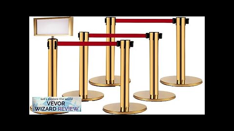 VEVOR Stanchion Post Barriers 4-Set Line Dividers Stainless Steel Stanchions with 6.6 Review