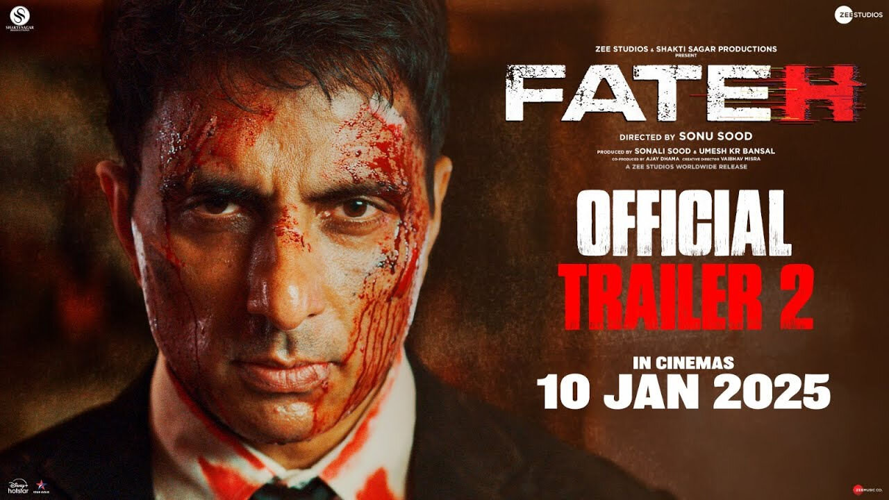 Fateh Trailer 2 - Sonu Sood & Jacqueline Fernandez | Releasing on 10th January