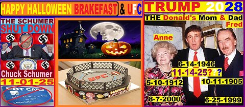 Happy Halloween breakfast. The CHUCKy Schumer SHUT DOWN continues & SOME UFC history.
