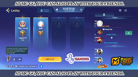 At MC GG, you can also play with your friends