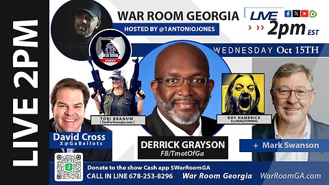 WAR ROOM GA - LIVE ft David Cross, Derrick Grayson, Tori Branum, Roy Hambrick