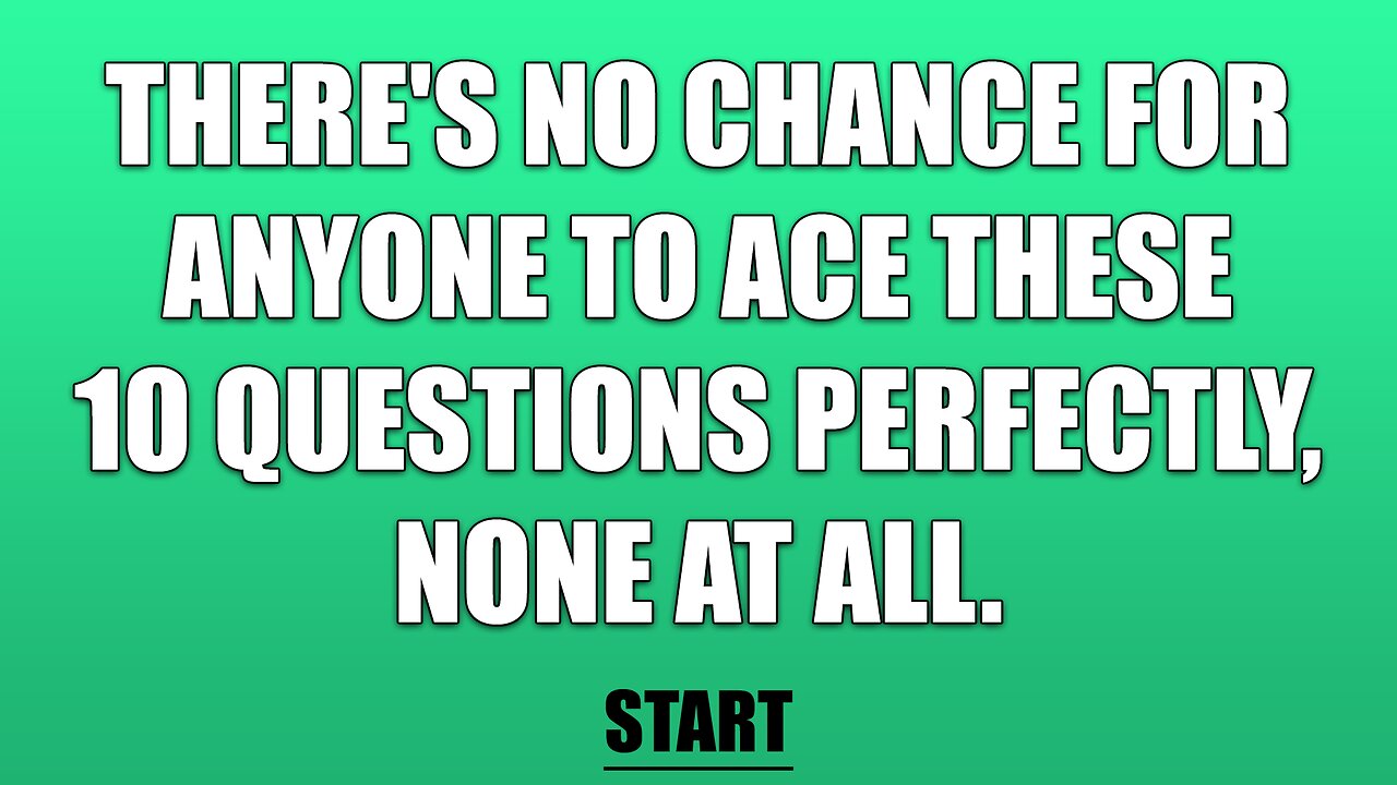 Trivia Quiz with a mix of questions