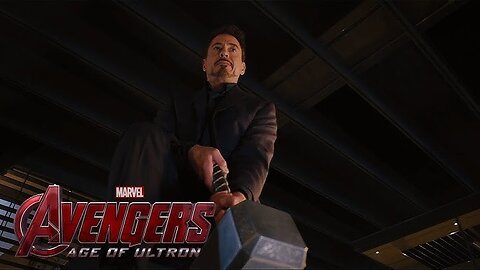 Avengers: Age of Ultron - Lifting Thor's Hammer - Movie CLIP HD - Full Comedy Part
