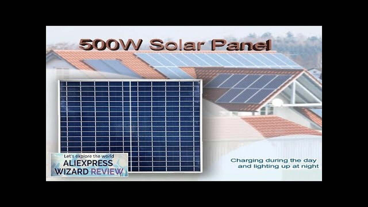 500W/1000W Solar Panel 12V Photovoltaic Power Bank Kit 100A Controller Solar Plate Review