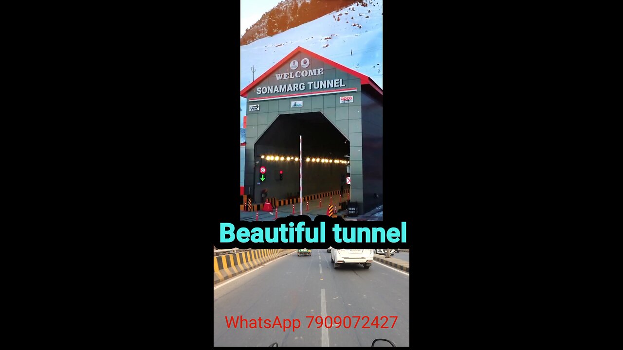 Beautiful tunnel Sonmarg Tunnel- Fostering quicker connectivity #development #developer #realestate