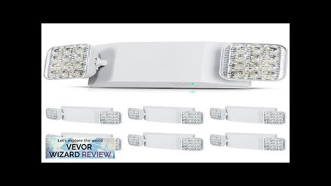 VEVOR 6 PCs Commercial Emergency Light LED Exit Lighting Fixtures Backup Battery Review