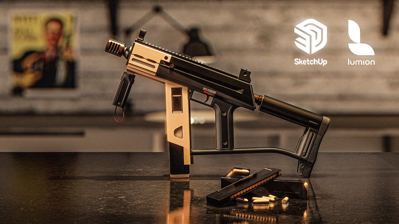 3D Modelling Timelapse | ARTT - 78 Submachine Gun