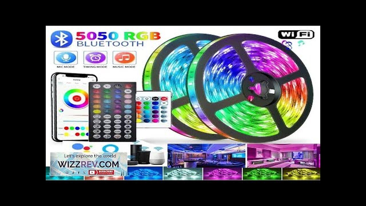 1M-30M Bluetooth LED Strip 5050 RGB Strip WIFI USB LED Light Flexible Review