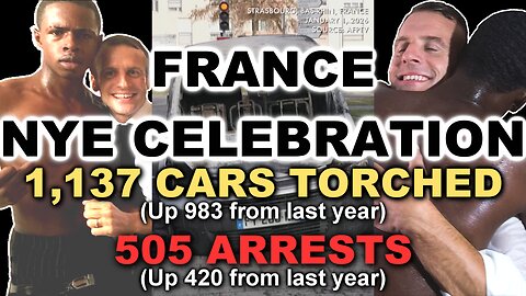 France NYE Celebration set new record: 1,173 cars torched! 🤣