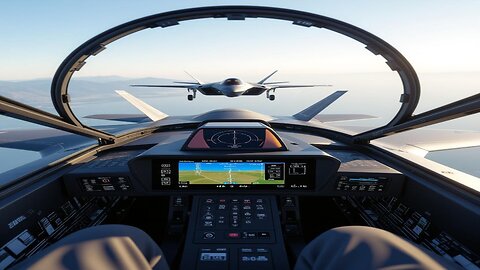 🔥Fighter Jet Cockpit POV 🎯 Radar Locked, Mountains Ahead 🗺️ Tactical Flight Over Clear Skies ✈️