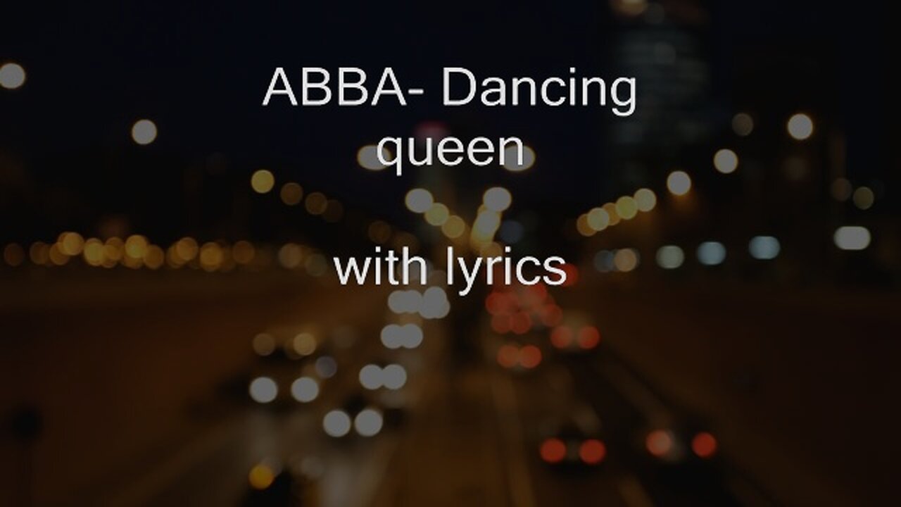 Dancing Queen - ABBA (Lyric)