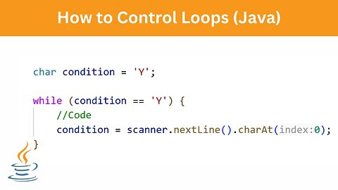 How to control Loops | Java