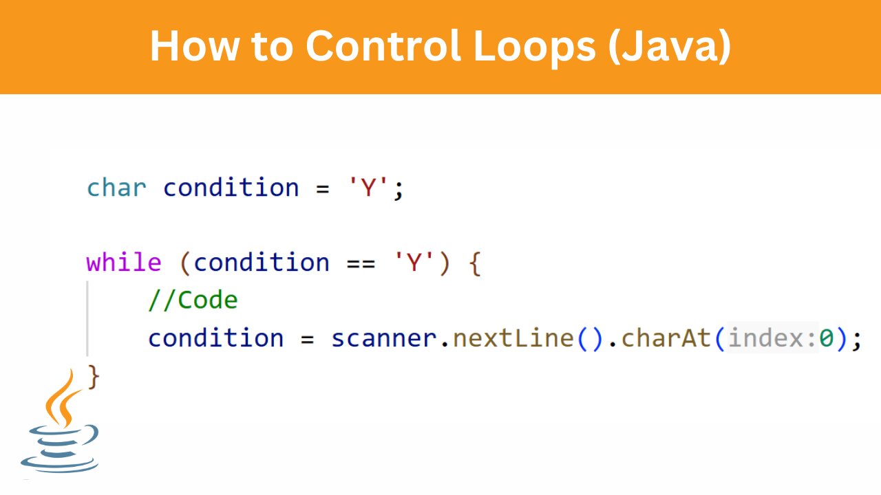 How to control Loops | Java