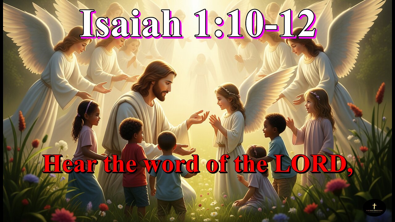 Isaiah 1:10-12, To what purpose is the multitude of your sacrifices unto me?